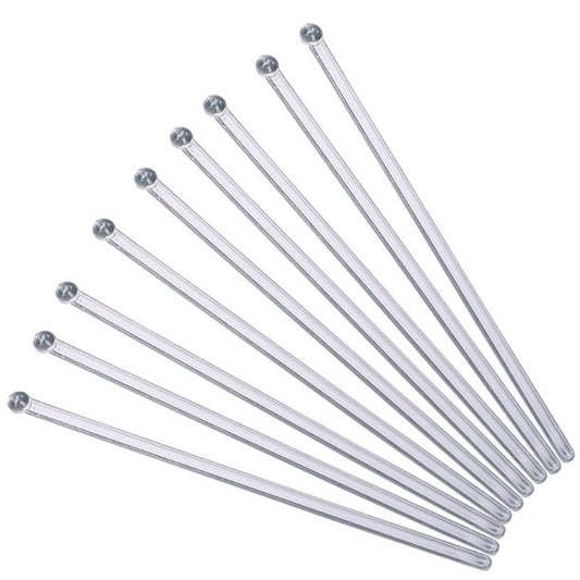 Clear Plastic Long Stir Sticks Reusable Stirring Sticks Mixing - Pack of 10