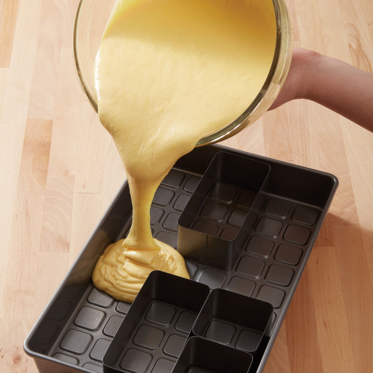 Letters and Numbers Adjustable Nonstick Cake Pan Set, 10-Piece Set