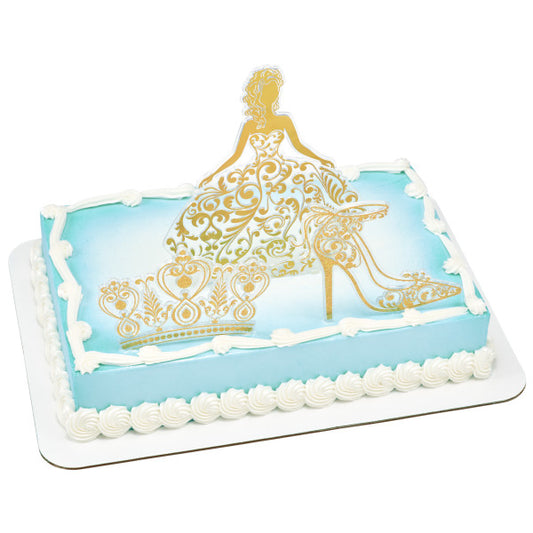 Gold / SilverQuinceañera Cake Kit