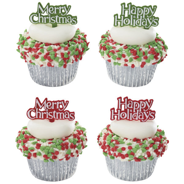 Holiday Tidings Cupcake Picks