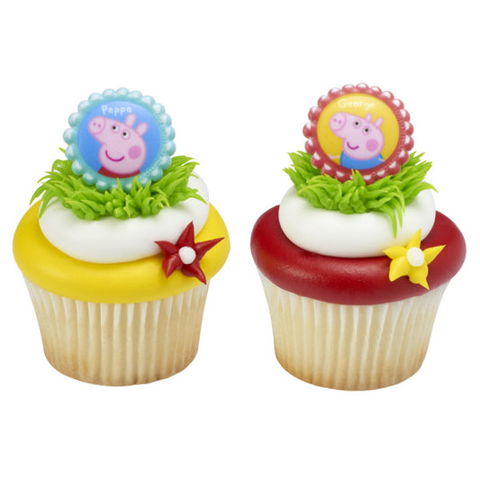 Peppa Pig Cupcake Rings