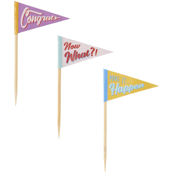Pennant Assortment Cupcake Picks