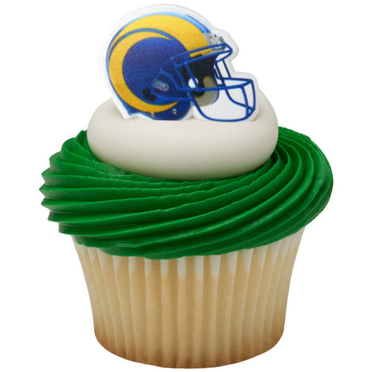 Los Angeles Rams Team Helmet Cupcake Rings