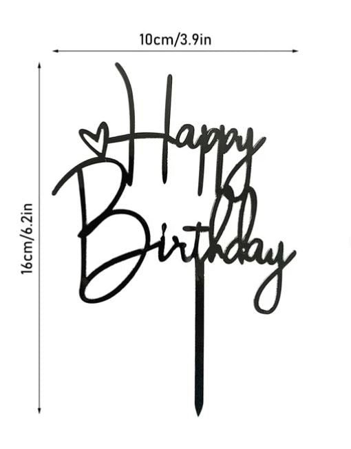 Happy Birthday Cake Topper