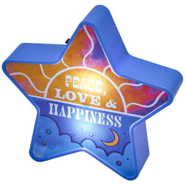 Peace Love & Happiness Cake Topper