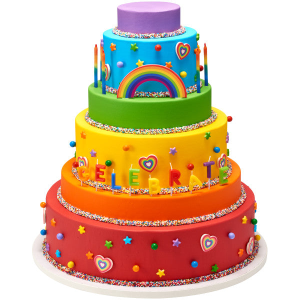 Rainbow Collection Sweet Edible Decorations