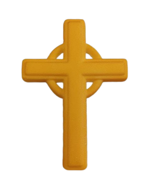 Gold Cross Sugar Decor