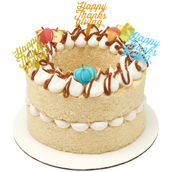 Happy Thanksgiving Cupcake Picks