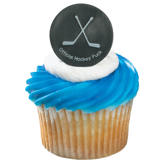 Hockey Puck Cupcake Rings