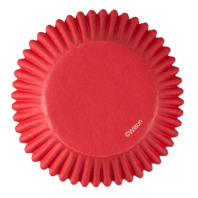 Solid Red and Black and White Polka Dot Paper Cupcake Liners, 75-Count
