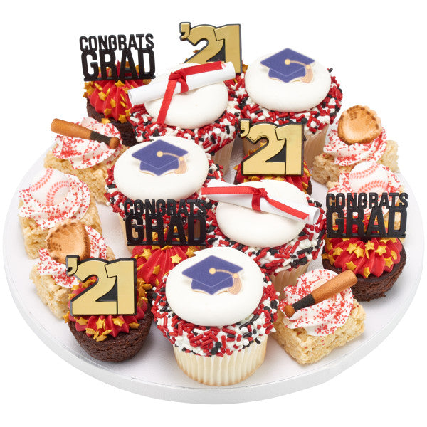 Grad Star Cupcake Rings
