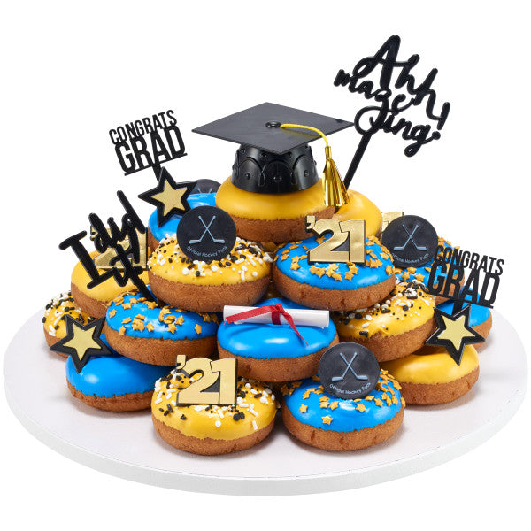 Grad Star Cupcake Rings
