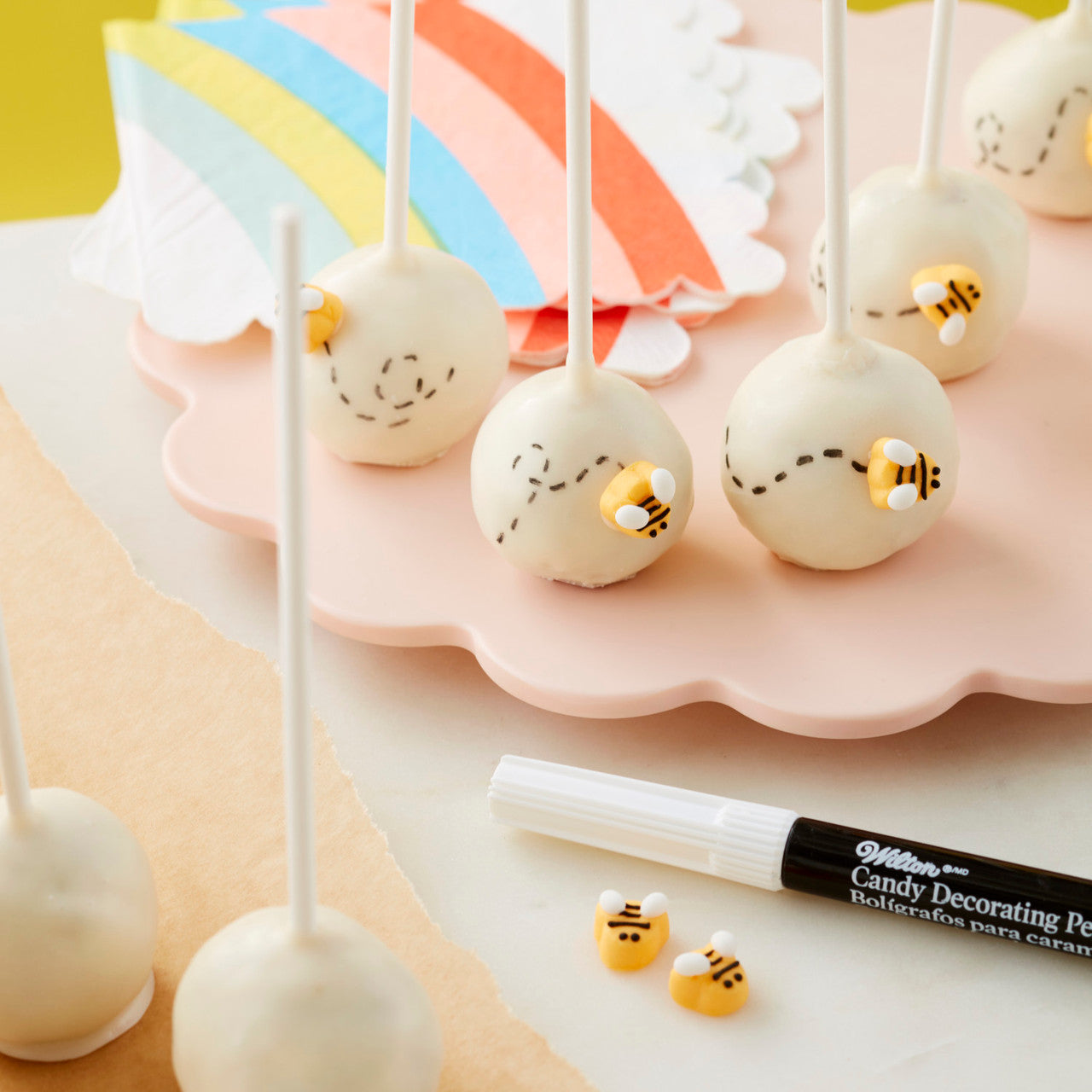 Bumble Bee Icing Decorations, Yellow