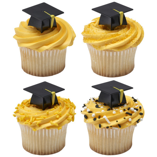 3D Grad Hat Cupcake Picks
