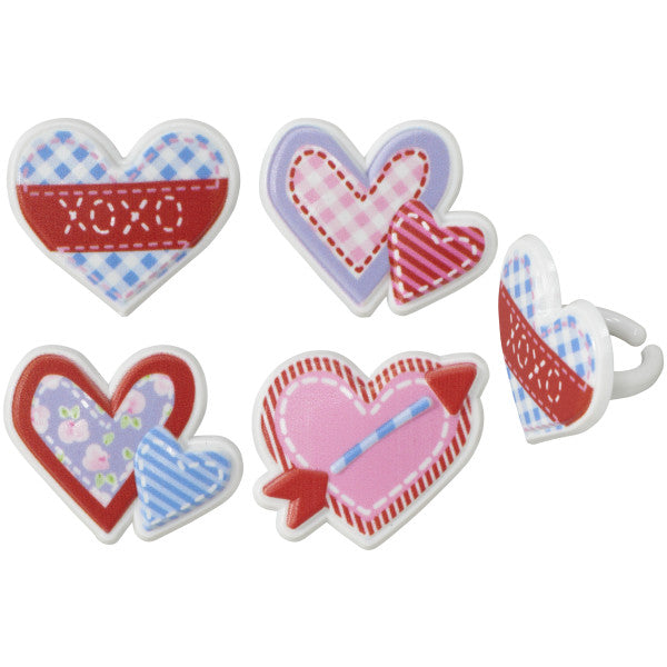 Cross My Heart Cupcake Rings