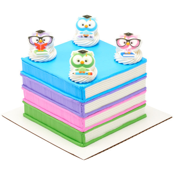 Colorful Grad Owls