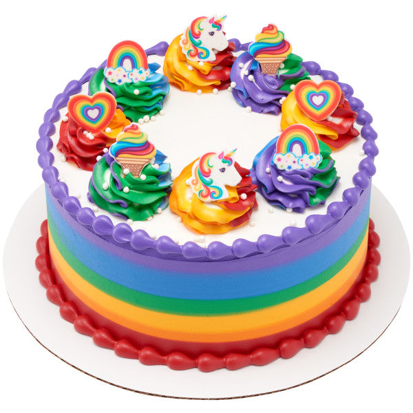 Rainbow Collection Sweet Edible Decorations