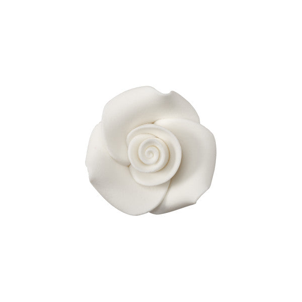 White 1" Rose