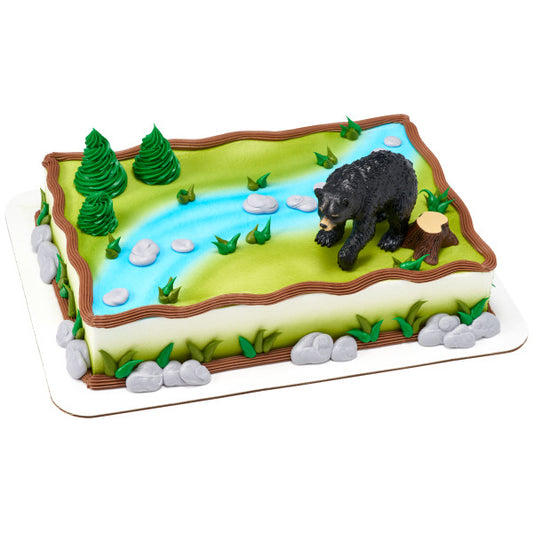 Wild Black Bear Cake Topper