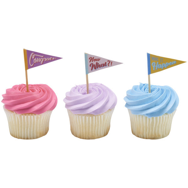 Pennant Assortment Cupcake Picks