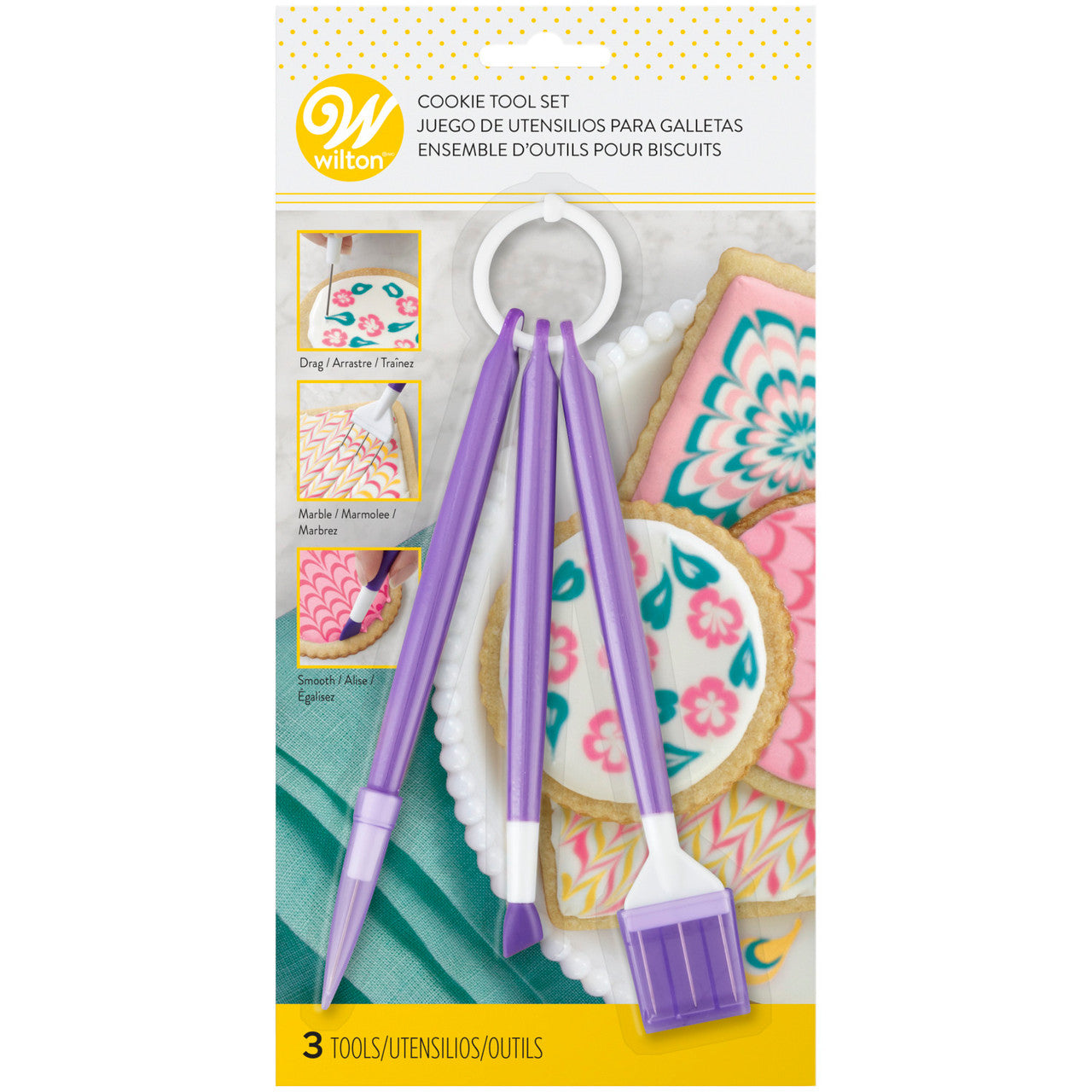 Cookie Decorating Tool Set, 3-Piece
