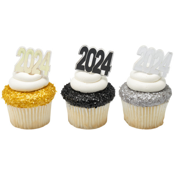 2024 Foil Cupcake Picks