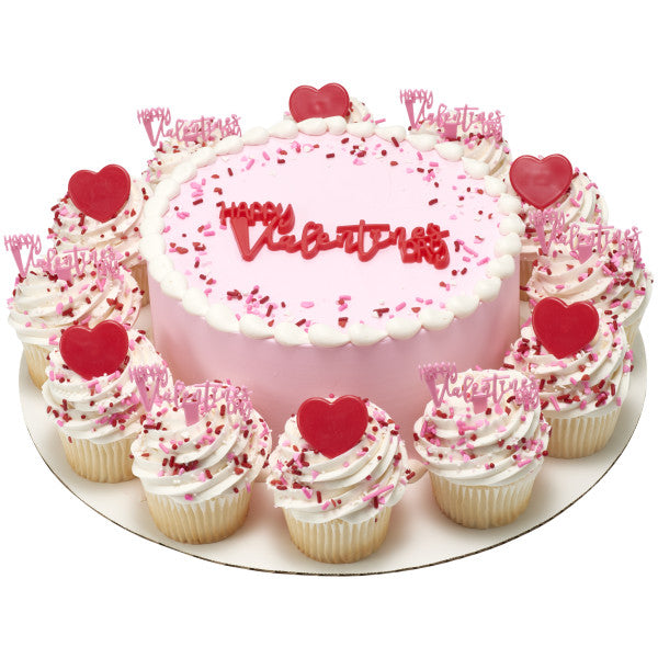 Red Heart Cupcake Rings