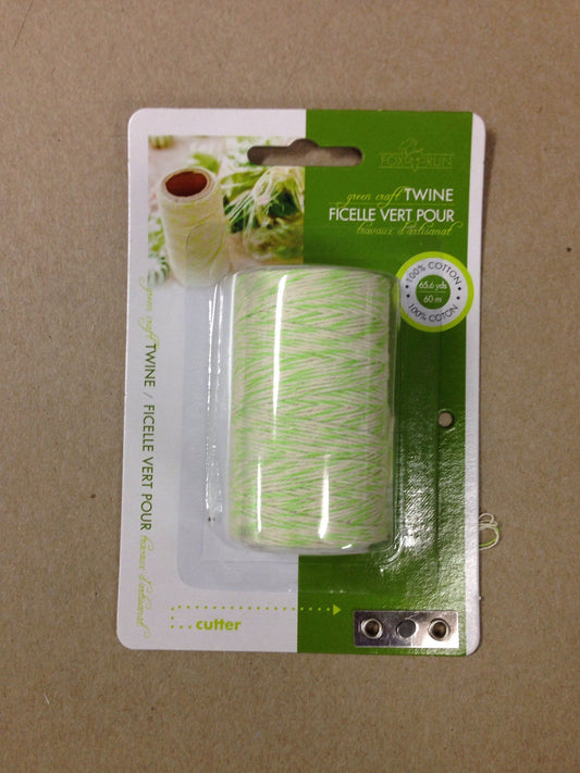 FR green craft twine