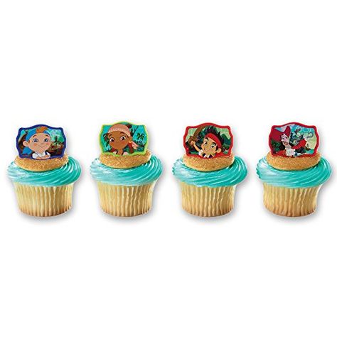 Jake and the Neverland Pirates Never Land Gang Cupcake Rings