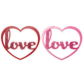 Foil Love Heart Layon