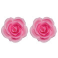 Fondant Pink Rose- Large