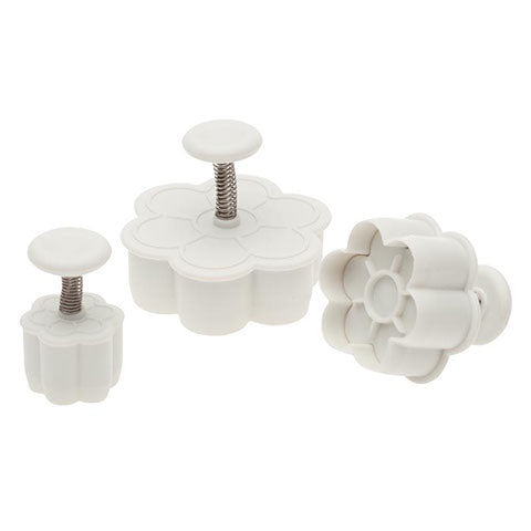 Six Petal Flower Plunger Cutter - Set of Three