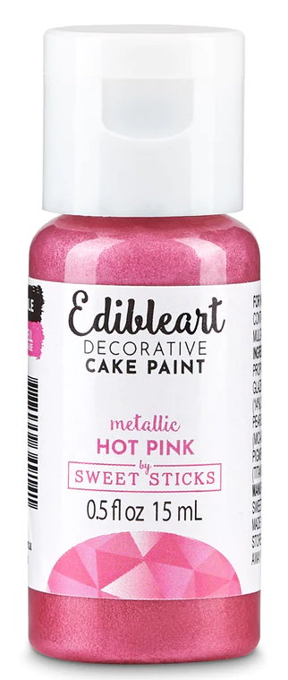 Edibleart Decorative cake paint Metallic Hot Pink