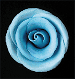 Elegance Gumpaste Medium Rose - Blue
