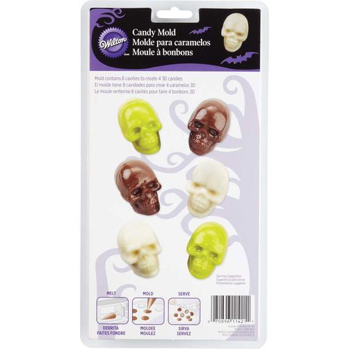 3D Skull Chocolate Mold