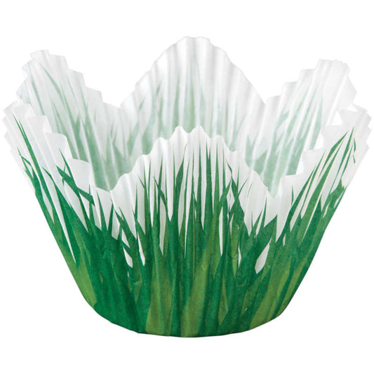 Grass Flower Petal Cupcake Liners