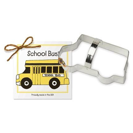 School Bus Cookie Cutter - Traditional 5 1/2"