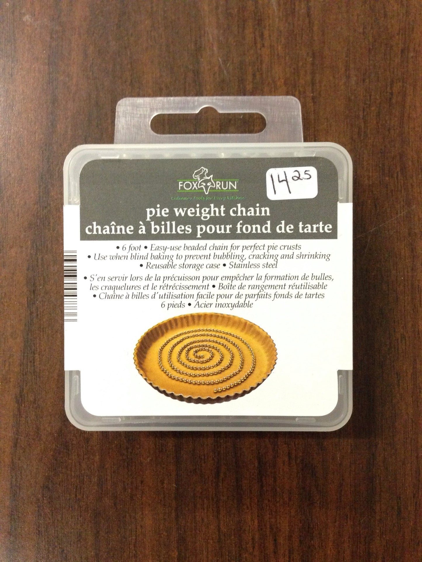 Pie weight chain