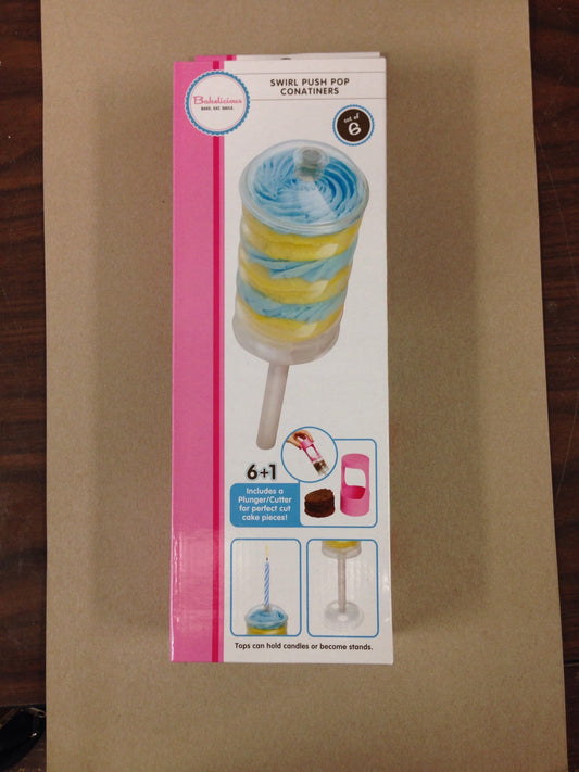Bakelicious swirl push pop containers