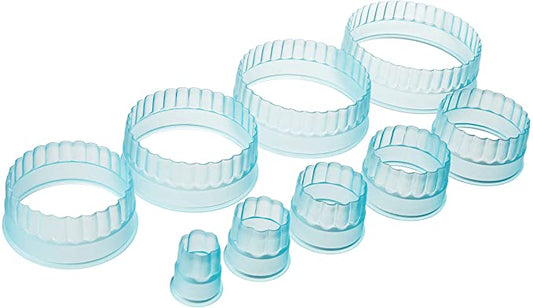 Round Fluted 9pc Thermoplastic Cutter Set