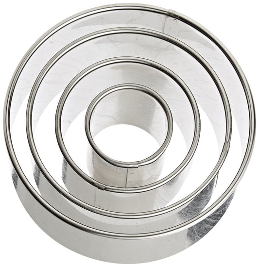 Plain Round Cutter Set of 4