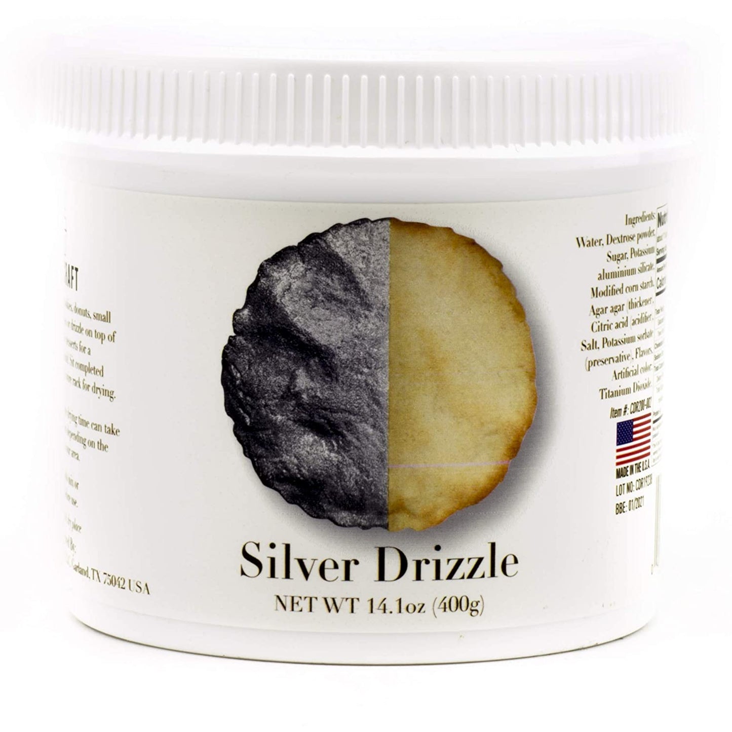 Cake Craft Silver Drizzle 14.10 Ounces