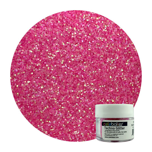 Fuchsia Techno Glitter