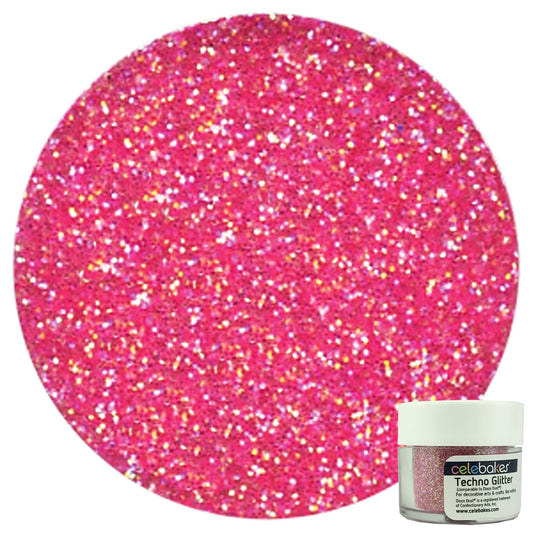 Raspberry Soda Techno Glitter