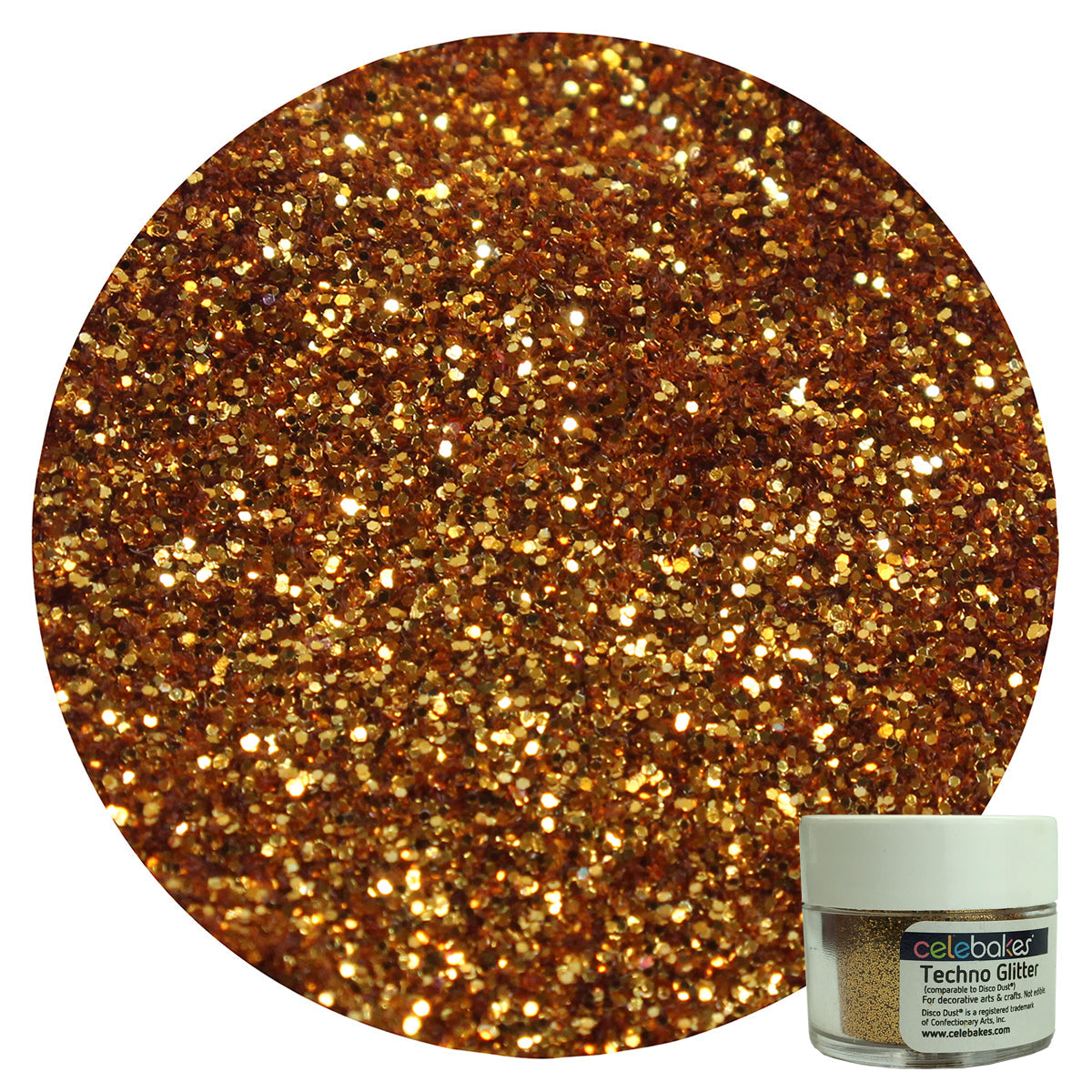 Celebakes American Gold Techno Glitter, 5g