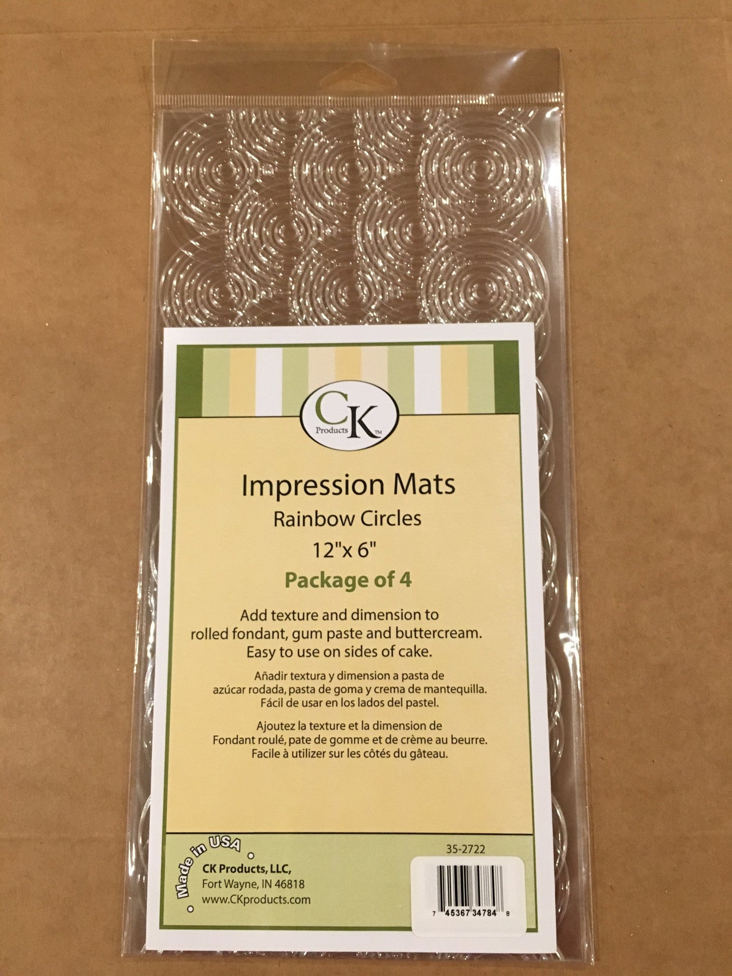 CK Impression mats ranbow circles
