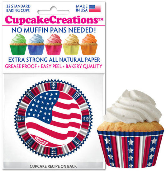 Stars and Strips Cupcake Liner - Cupcake Creations