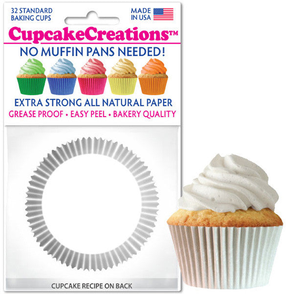 White Greaseproof Liner - Cupcake Creations