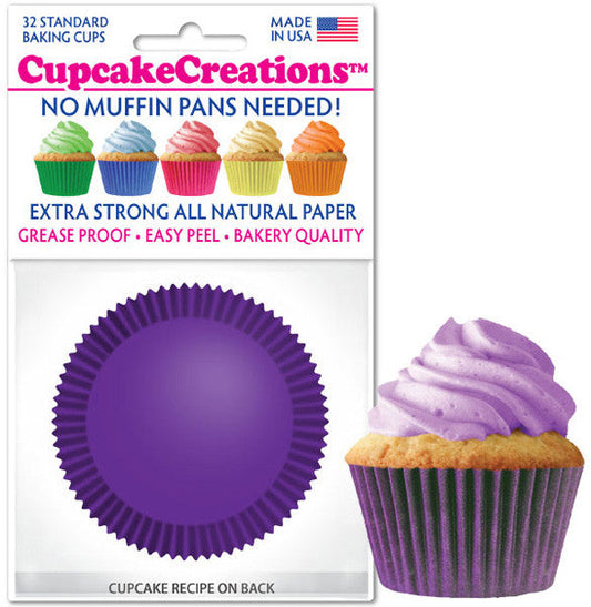 Plum Greaseproof Liner - Cupcake Creations