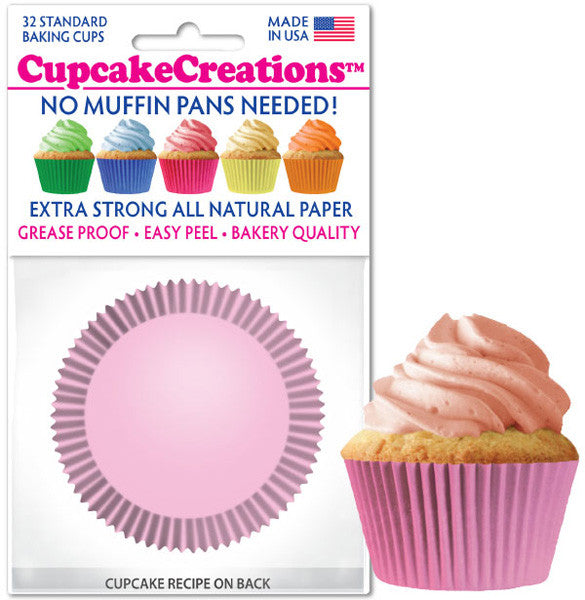 Light Pink Greaseproof Liner - Cupcake Creations